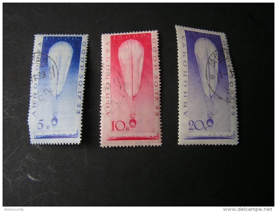 == Rußland , 1933  Blon Flug  453-455  € 45,00 - Used Stamps