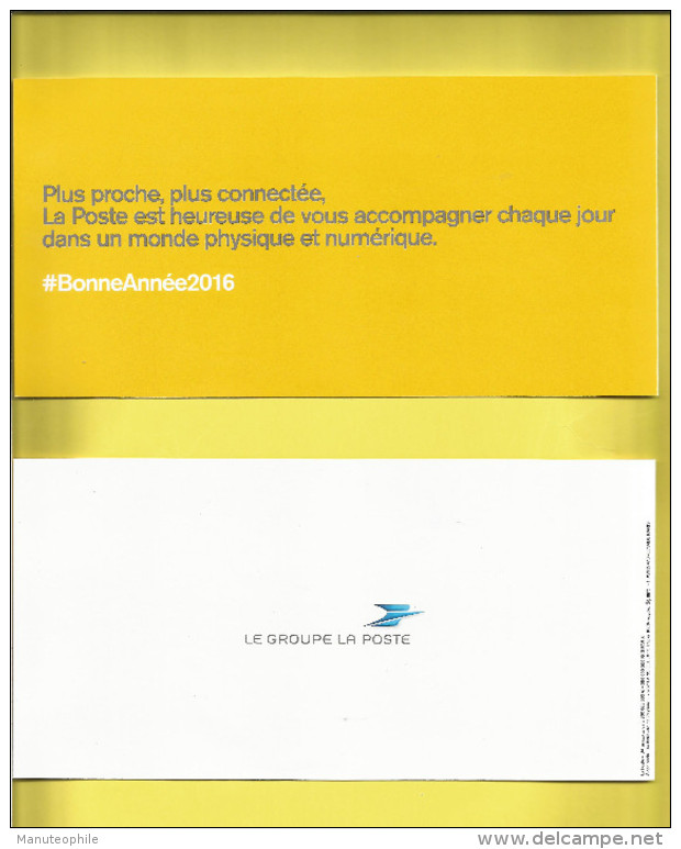 Prêts-à Poster LA POSTE  Voeux 2016 Lettre Verte 20 Gr Complet à L'Etat NEUF  Pas Courant Voir Scanners - PAP: Sonstige (1995-...)