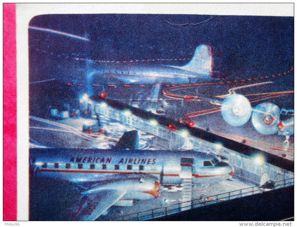 Cp Avion " DC-6 Et Convair Flagships " Publicitaire Pour AMERICA AIRLINES - 1946-....: Moderne