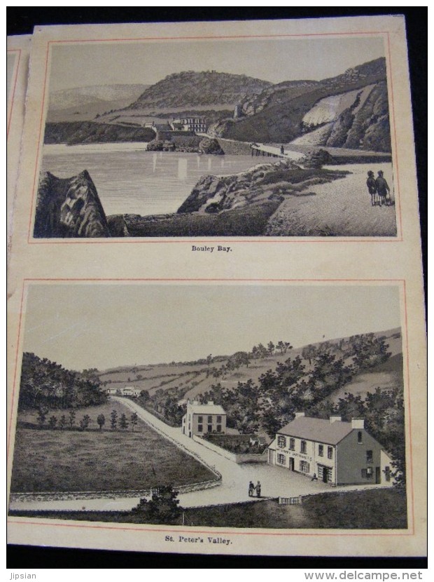 Royal Album of Jersey avec 12 gravures 1890 Corbière Aubins Rosel Bay Bouley Bay Peter´s Valley Plemont  St Heliers  HIP