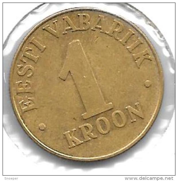 *estonia 1 Krooni 1998 Km 35 Xf+  !!!! - Estland