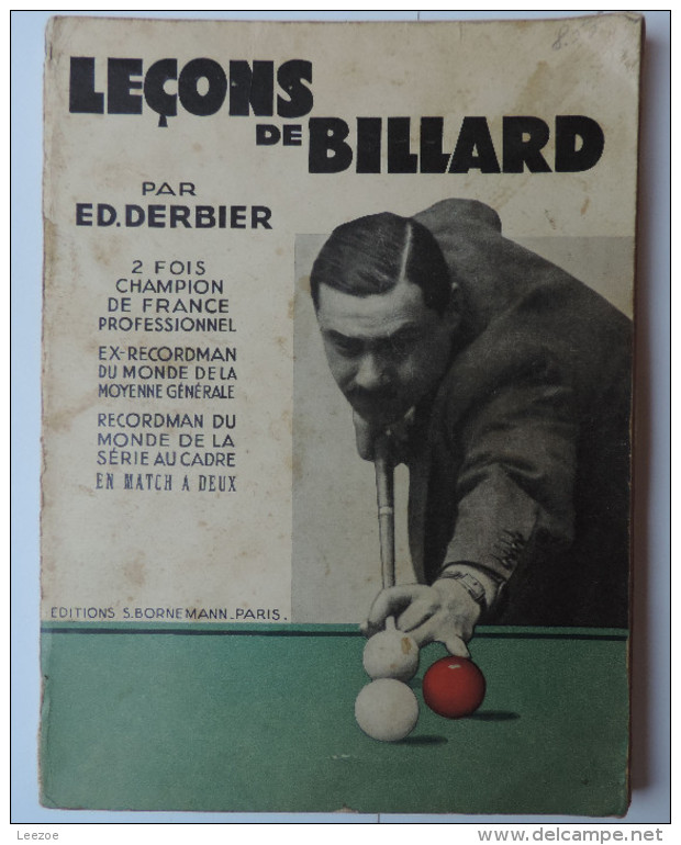 Anciennes Boules De Billard NUMEROTE SUPER ARAMITH Accompagné Du Livre "leçons De Billard" Par ED.DERBIER - Billiards