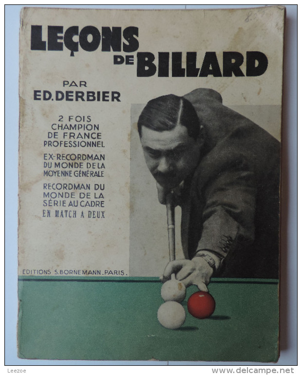 Anciennes Boules De Billard NUMEROTE SUPER ARAMITH Accompagné Du Livre "leçons De Billard" Par ED.DERBIER - Billard