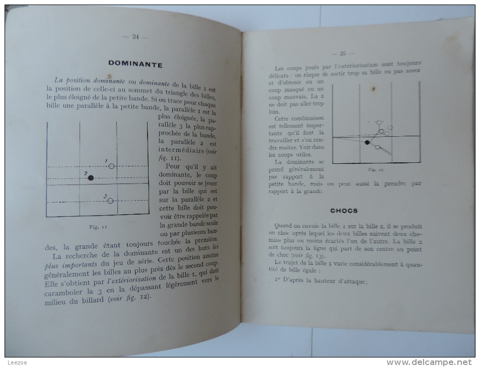 Anciennes Boules De Billard NUMEROTE SUPER ARAMITH Accompagné Du Livre "leçons De Billard" Par ED.DERBIER - Billiards