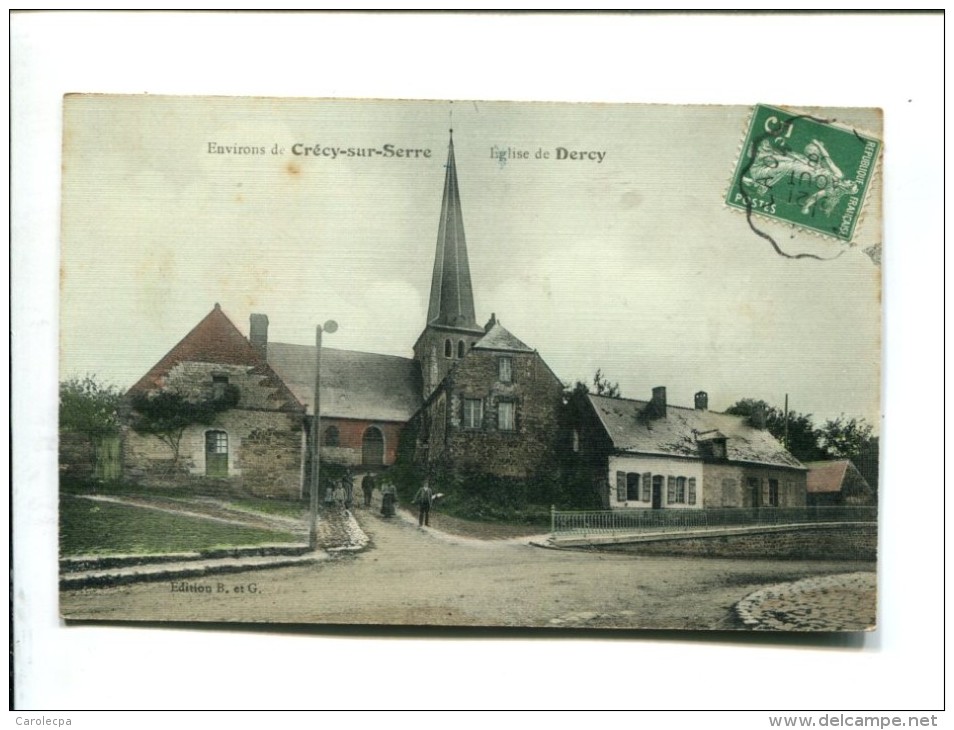 CP - DERCY (02)  ENVIRONS DE CRECY SUR SERRE-L EGLISE - Autres & Non Classés