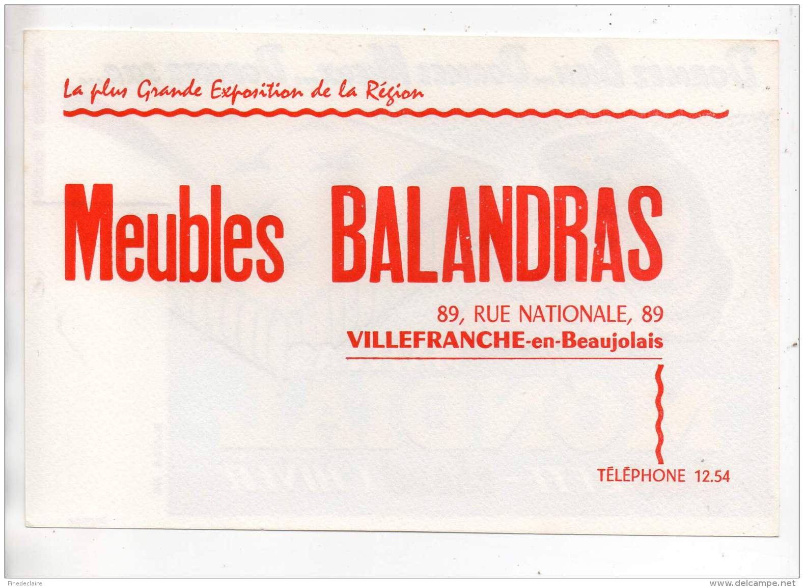 Buvard - Matelas Mondial, Meubles Balandras, Villefranche En Beaujolais - M