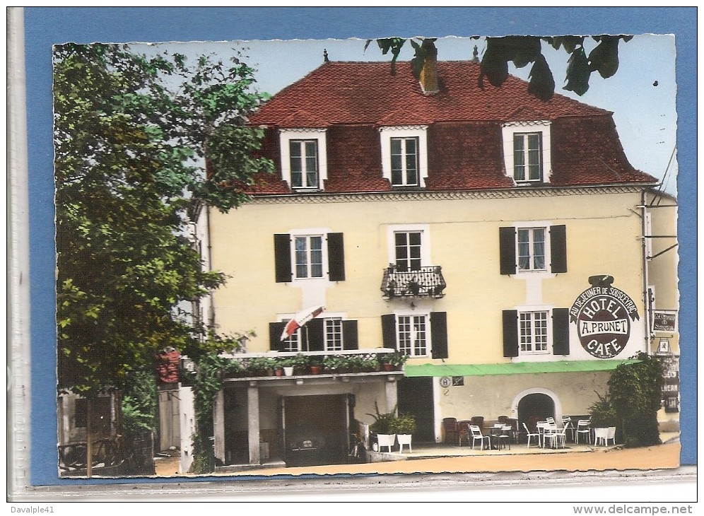 46   SOUSCEYRAC    HOTEL RESTAURANT  TRES BON ETAT    TIMBREE  1964    ECRITE   2 SCANS - Sousceyrac