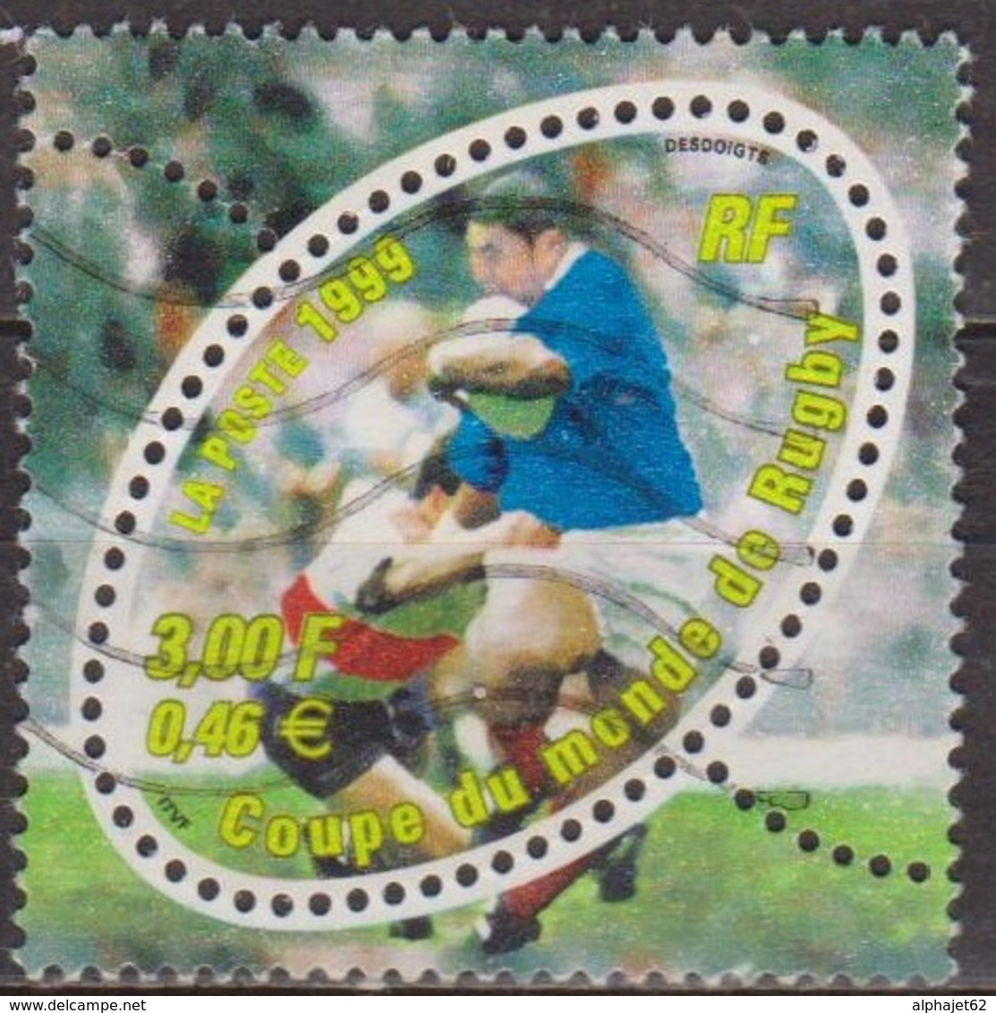 Sport Collectif - FRANCE - Coupe Du Monde: Rugby - N° 3280 - 1999 - Oblitérés