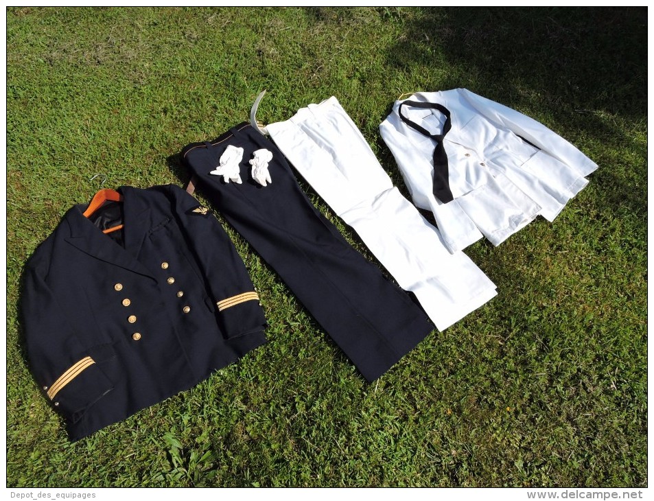 BEL ENSEMBLE OFFICIER AERONAVALE MARINE à Voir ......... - Uniforms