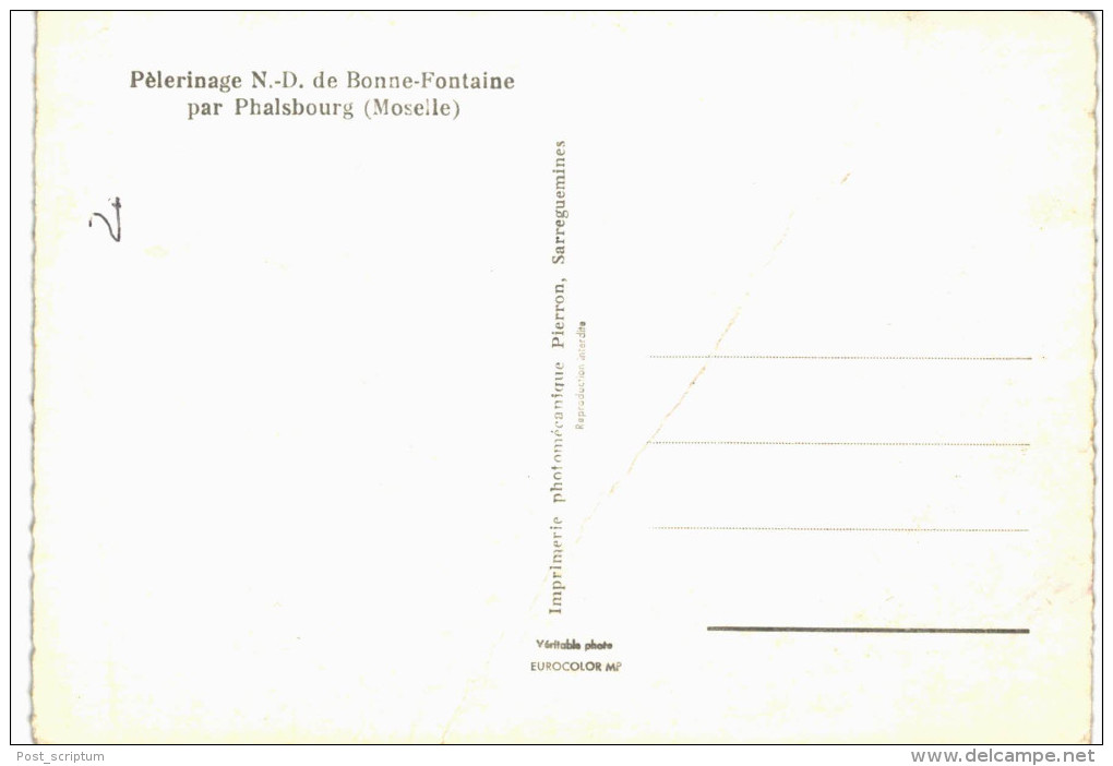Bonne Fontaine Près De Phalsbourg VOIR ETAT - Autres & Non Classés