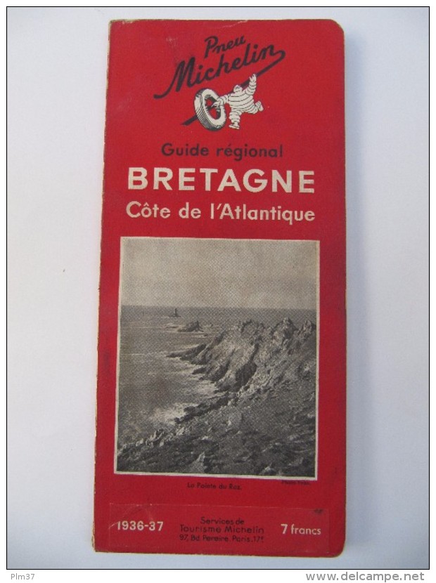 MICHELIN - Guide Régional Bretagne, Côte De L´Atlantique 1936-1937 - Michelin (guide)