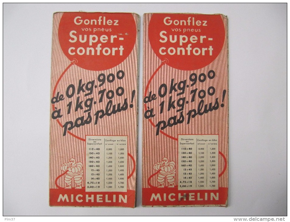 MICHELIN - 2 Cartes Routières , Etat Des Routes Eté 1933 - Très Bon  état - Michelin (guide)