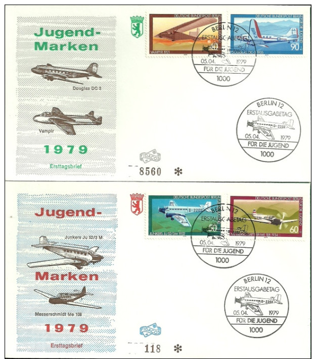 Berlin: FDC, 1979, 592-95 - Sonstige & Ohne Zuordnung