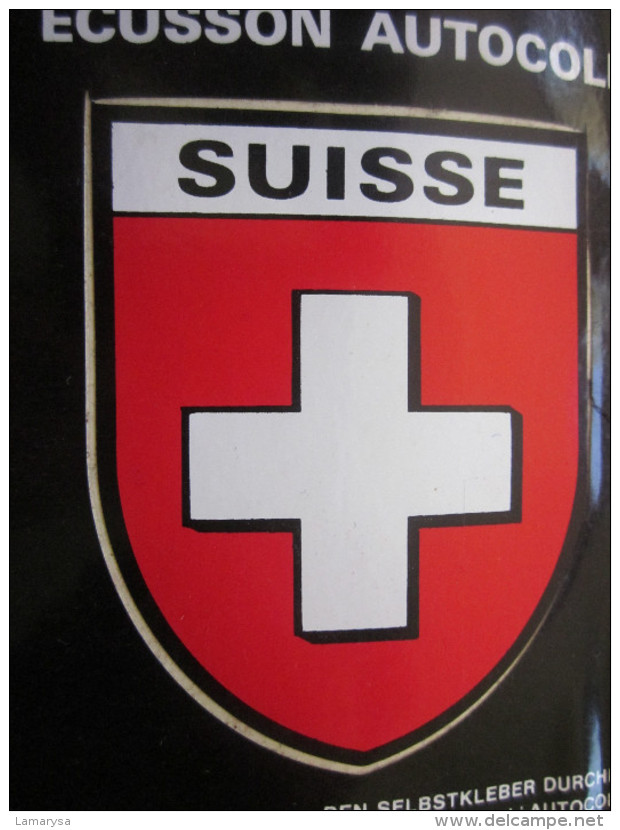 SUISSE HELVETIA  SEBSTKLEBENDE  STOFFABZEICHENAUF-ÉCUSSON BLASON AUTOCOLLANT VINYL LAVABLE Autre Collection - Autocollants