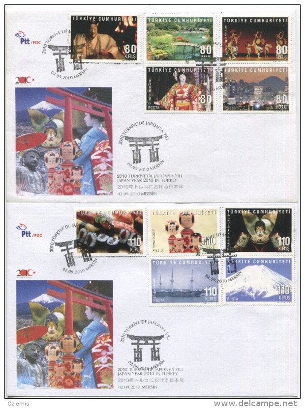 TURQUIE,TURKEI TURKEY JAPAN YEAR 2010 IN TURKEY 2010 FIRST DAY COVER - Covers & Documents