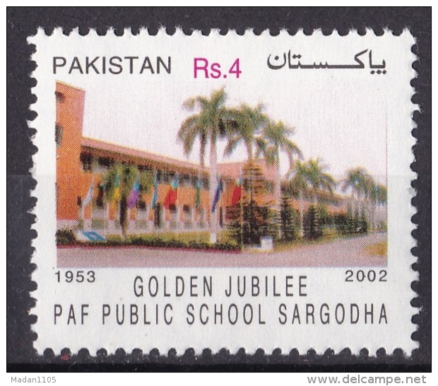 PAKISTAN, 2003,  Pakistan Air Force, (PAF), School, Golden Jubilee, Militaria,  1 V, MNH, (**) - Pakistan