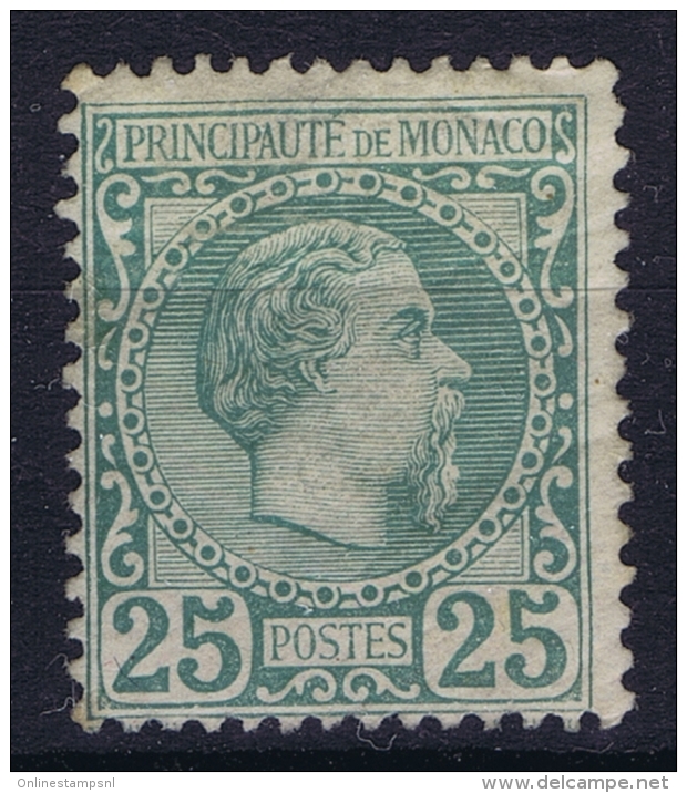 Monaco:  Nr 6  MH/* Falz/ Charniere 1885 - Neufs