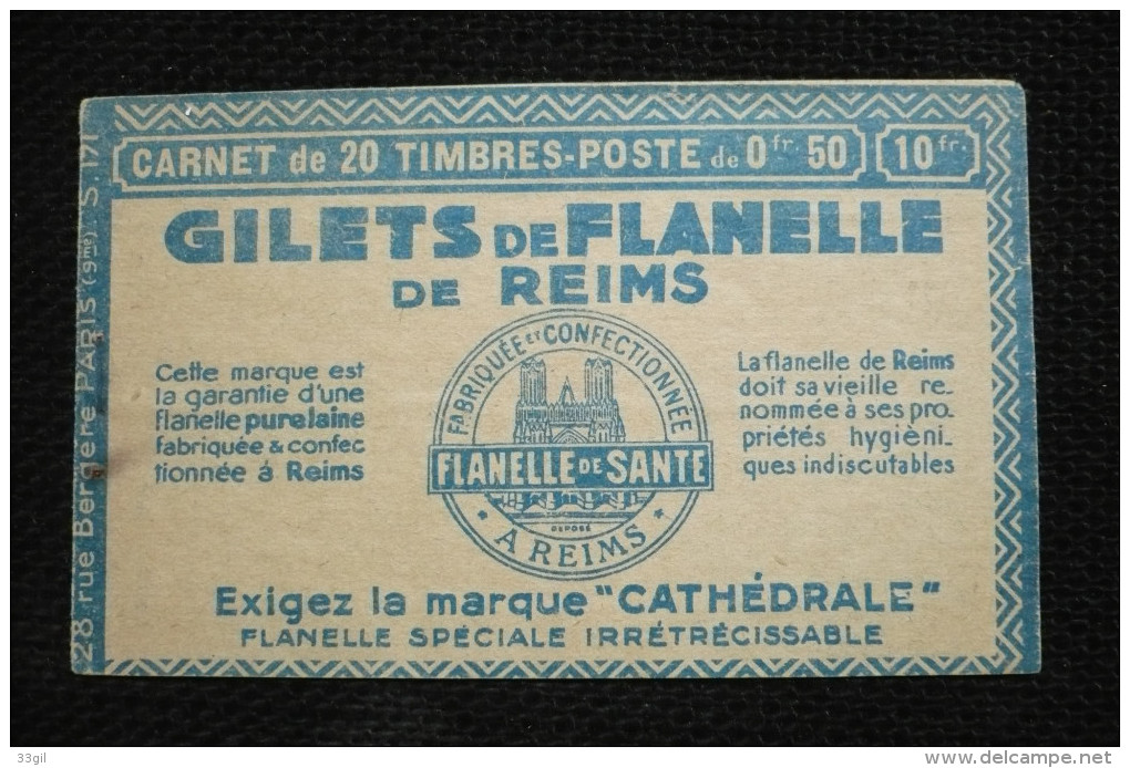 Couverture Carnet Vide Gilets Flanelle Reims - Autres & Non Classés