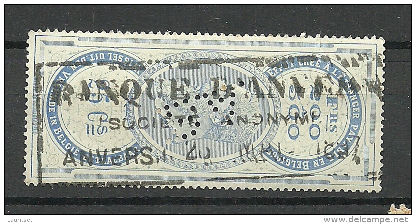 BELGIEN Belgium Revenue Fremdensteuer Tax Perfin O - Stamps