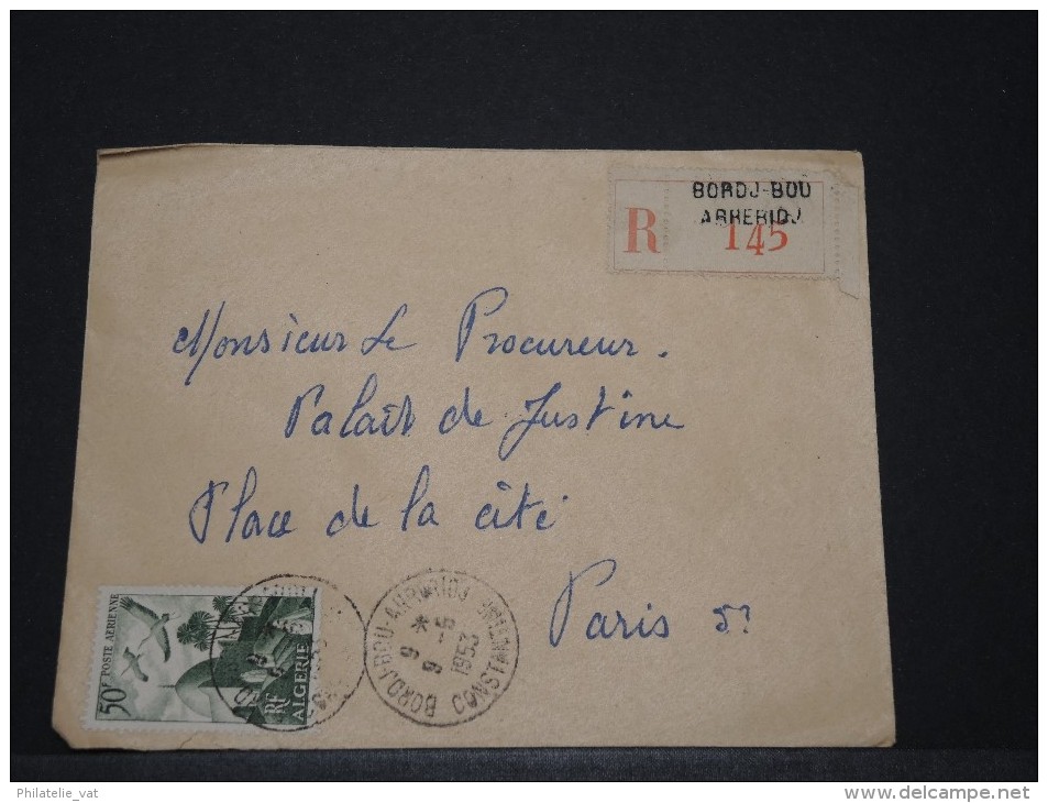 ALGERIE - Env Recommandée Pour La France - 1953 - A Voir - P17911 - Covers & Documents