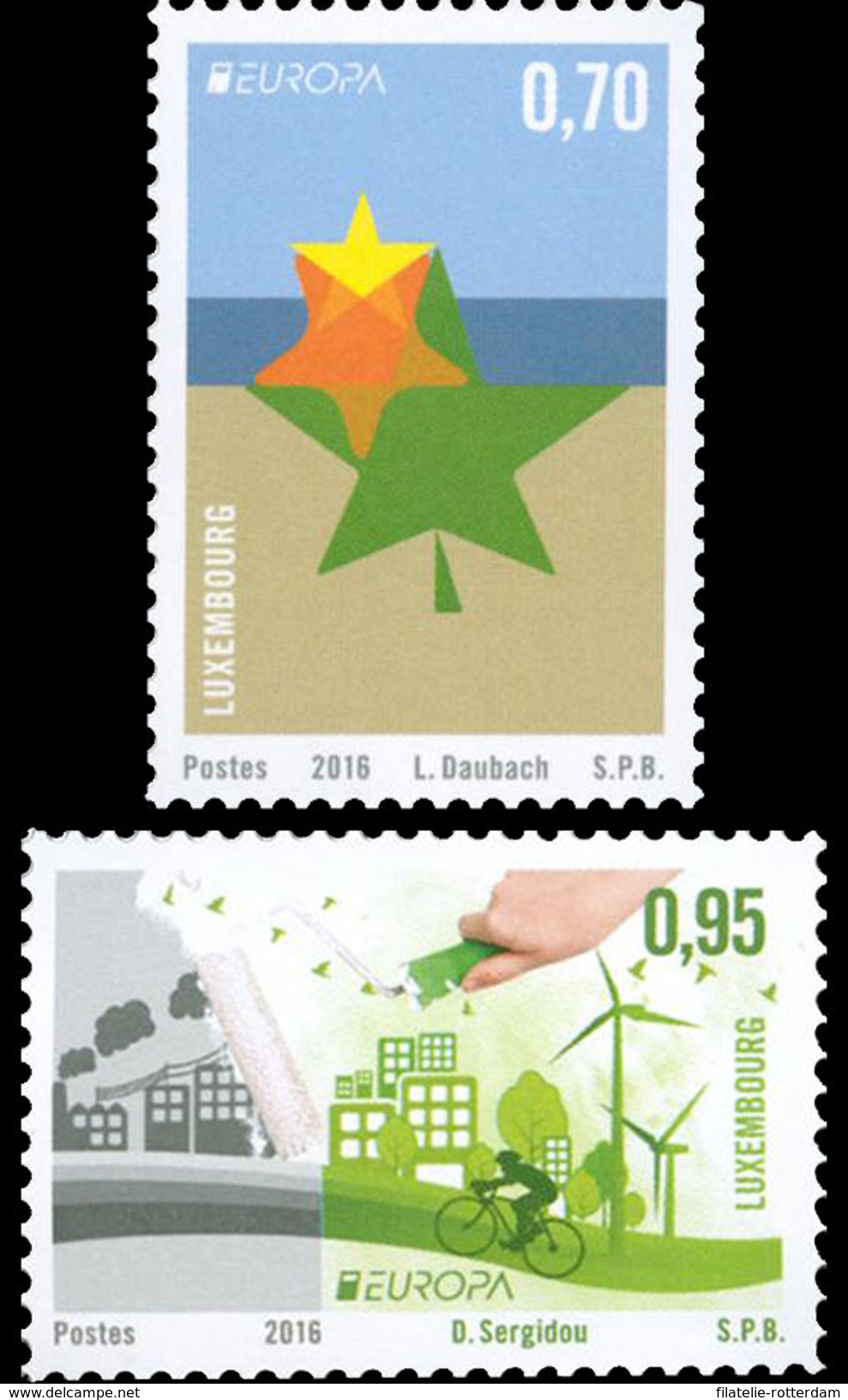 Luxemburg / Luxembourg - Postfris / MNH - Complete Set Europa, Think Green 2016 - Ungebraucht