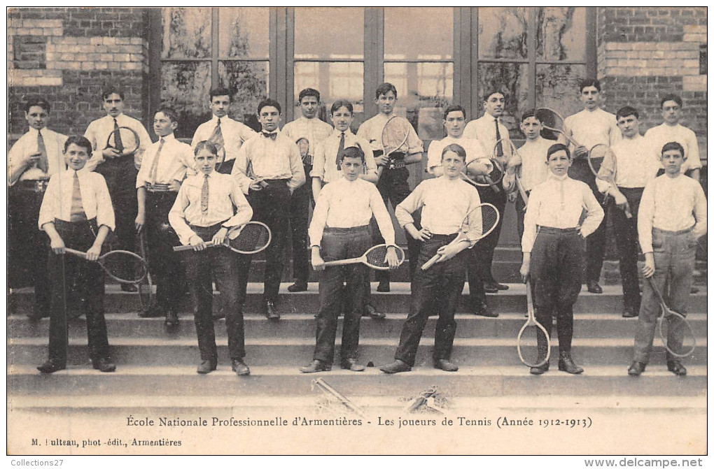 59- ARMENTIERES-  ECOLE NATIONALE PROFESSIONNELLE ,  LES JOUEURS DE TENNIS - Armentieres