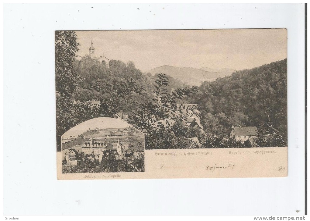 SCHONBERG I HEFFEN 4   KAPELLE VOM SCHLOSSGARTEN  . SCHLOSS V D KAPELLE 1909 - Schömberg