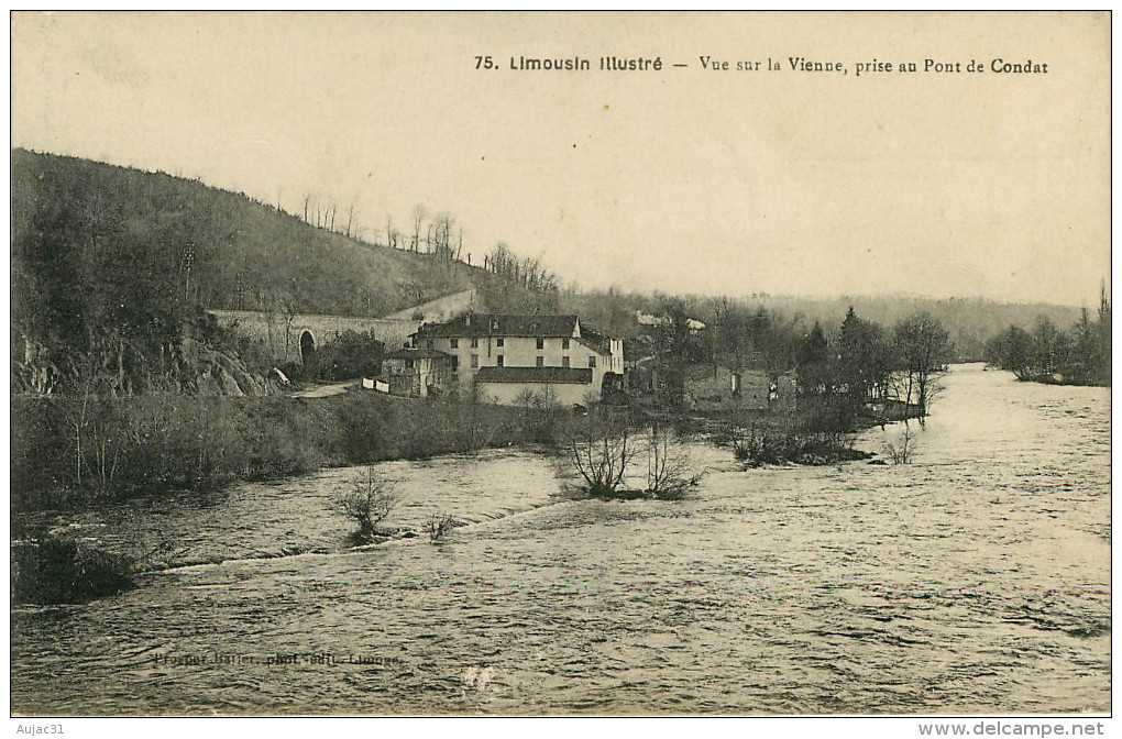 Dép 87 - Condat Sur Vienne - Limousin Illustré - Vue Sur La Vienne Prise Au Pont De Condat - état - Condat Sur Vienne