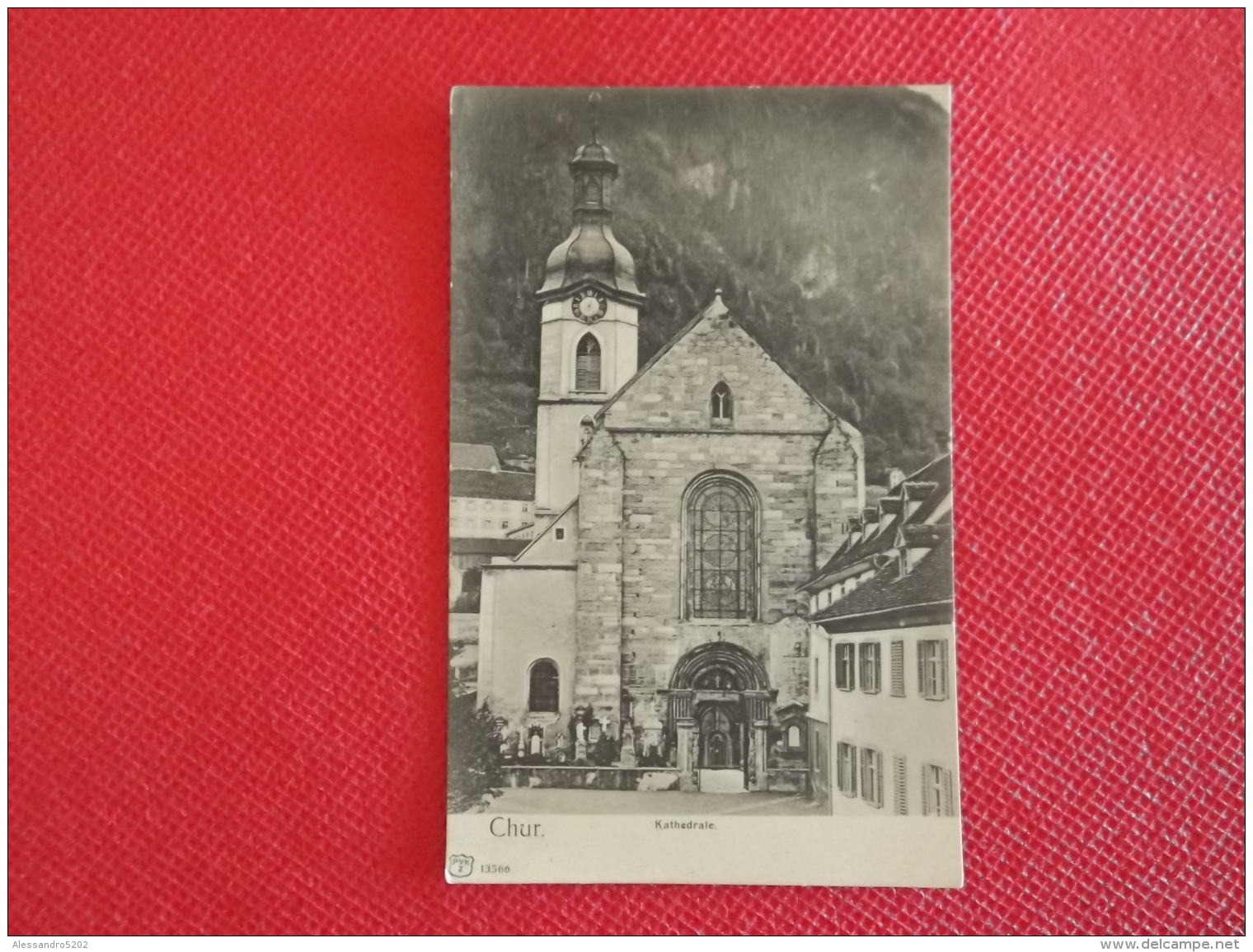 Swisse Chur La Cathedral Primi Anni 1900 - Coire