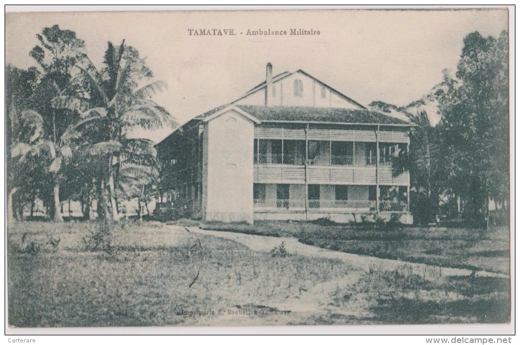 MADAGASCAR,MADAGASIKARA,MALAGASY,ile,sud équateur,ex Colonie Française,TAMATAVE,TOAMASINA,1900,ECOLE - Madagascar