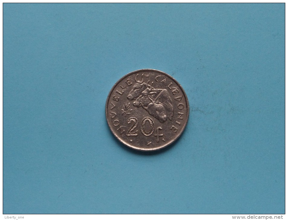 1972 - 20 Francs / KM 12 ( Uncleaned Coin / For Grade, Please See Photo / Scans ) !! - New Caledonia