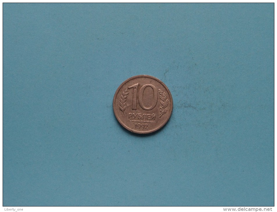 1992 - 10 Kopeks / Y#313 ( Uncleaned Coin / For Grade, Please See Photo / Scans ) !! - Russie