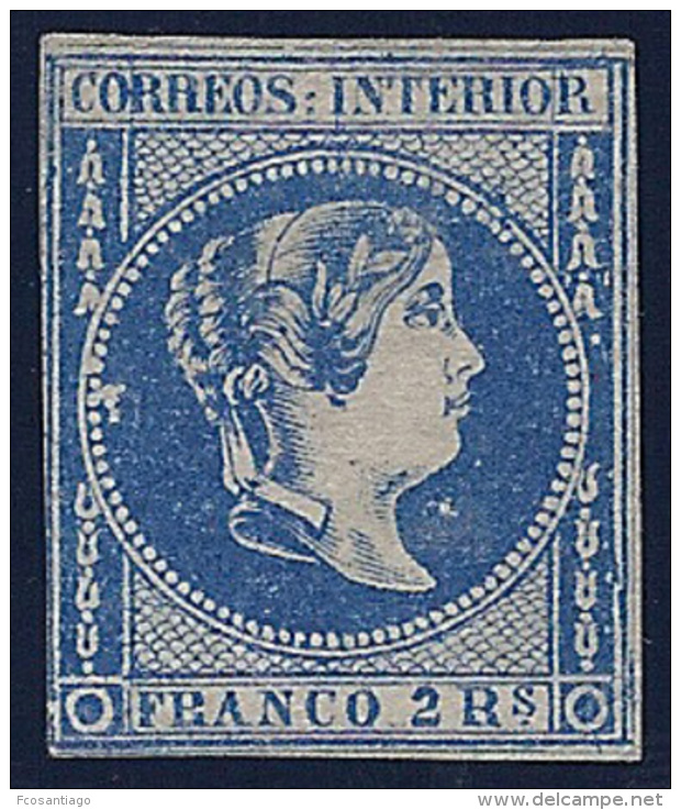ESPAÑA/FILIPINAS 1863 - Edifil #14 - MLH * - Bonito Ejemplar Con Buen Color Y Margenes Justos - Philippinen