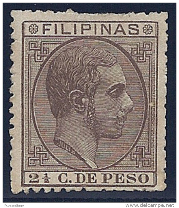 ESPAÑA/FILIPINAS 1880/83 - Edifil #58 - MLH * - Philippinen