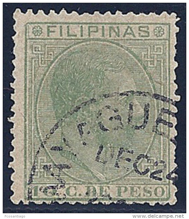 ESPAÑA/FILIPINAS 1886/89 - Edifil #75 - VFU - Ejemplar Excelente, RARO!... - Philippinen