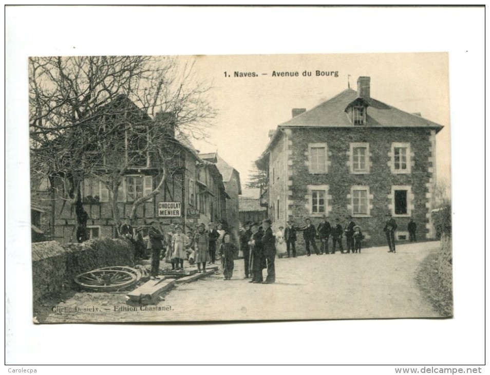 Cp -  NAVES (19) AVENUE DU BOURG - Autres & Non Classés