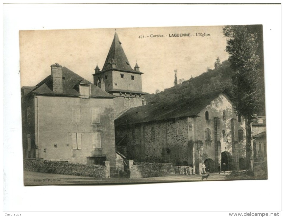 Cp -  LAGUENNE (19) L EGLISE - Autres & Non Classés