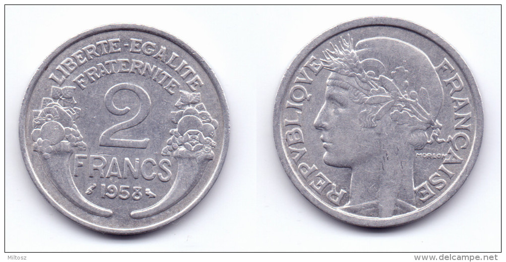 France 2 Francs 1958 - Autres & Non Classés