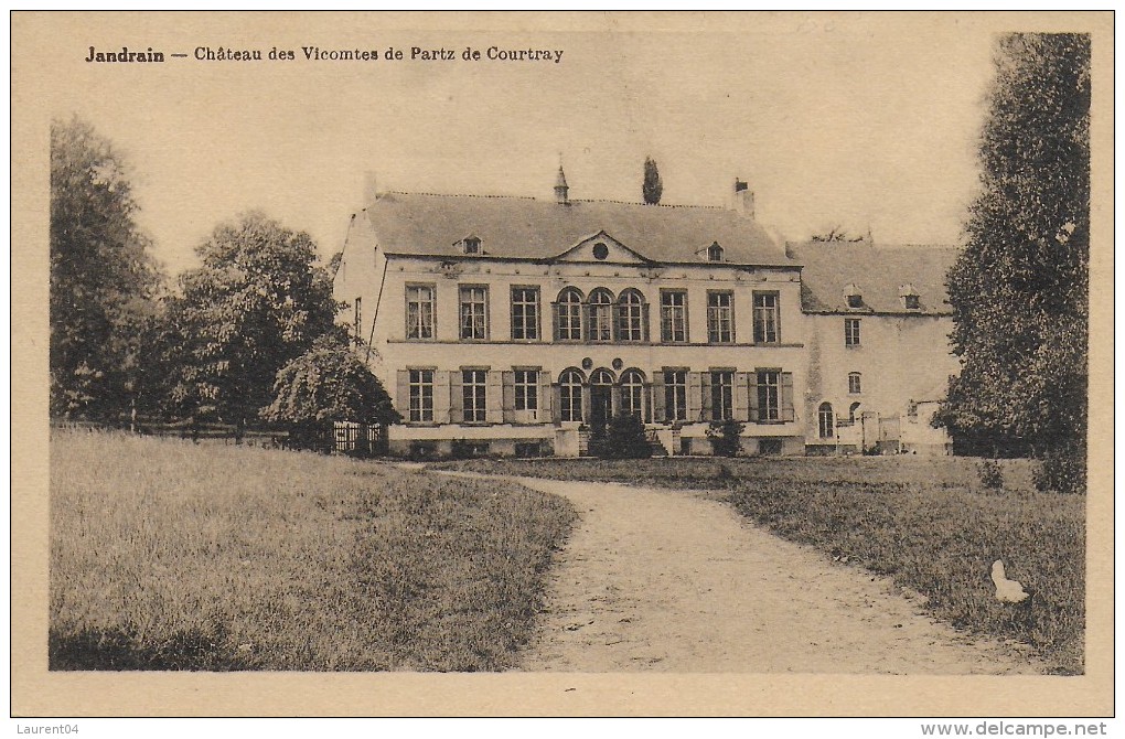 ORP-JAUCHE. JANDRAIN.  CHATEAU DES VICOMTES DE PARTZ DE COURTRAY. - Orp-Jauche