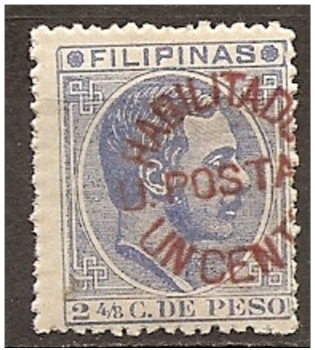 SPANISH PHILIPPINES FILIPINAS  1881 Ed. 66 AX MNH - Philipines