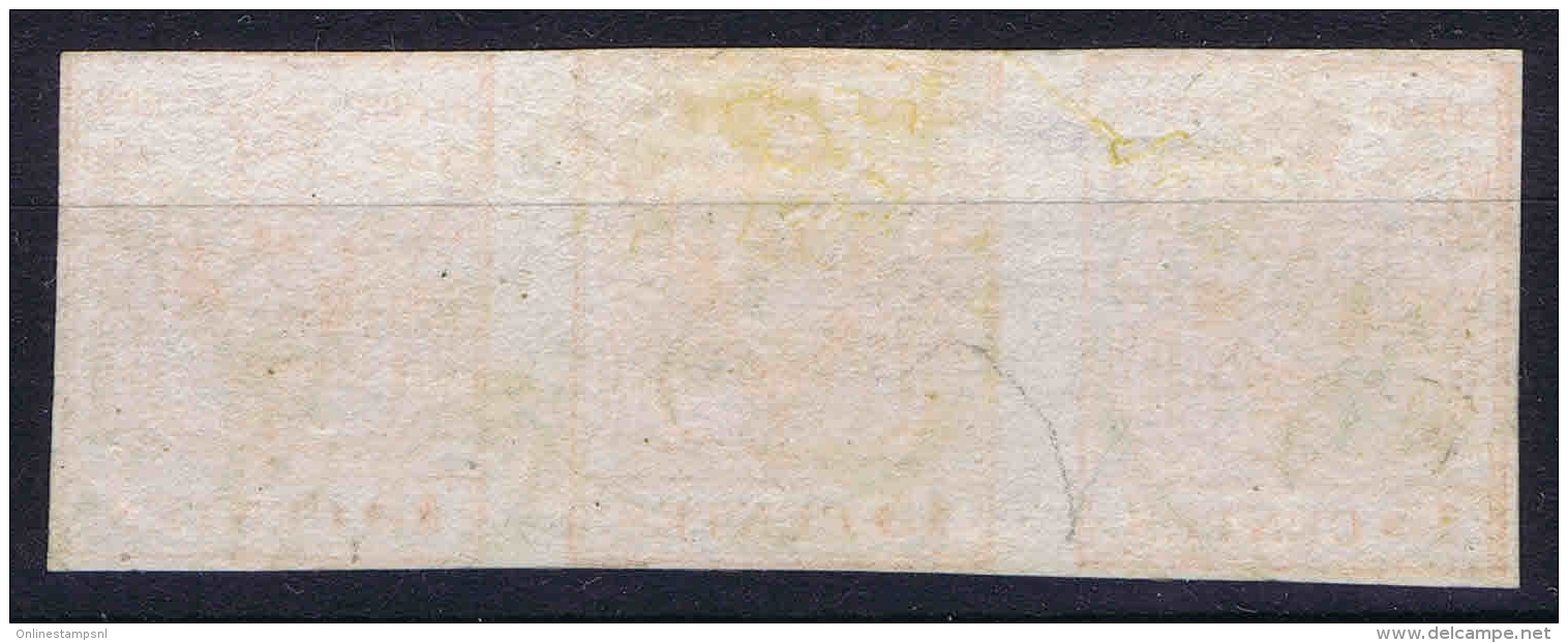 Osterreich Lombardei Venetien 1850 Nr 3 X  Used  3-Strip Lombardo Veneto - Gebraucht