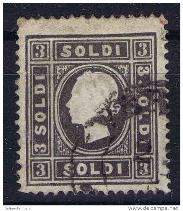 Osterreich Lombardei Venetien 1850 Nr 7 Ib Grauschwarz  Used   Lombardo Veneto  1858 - Usados