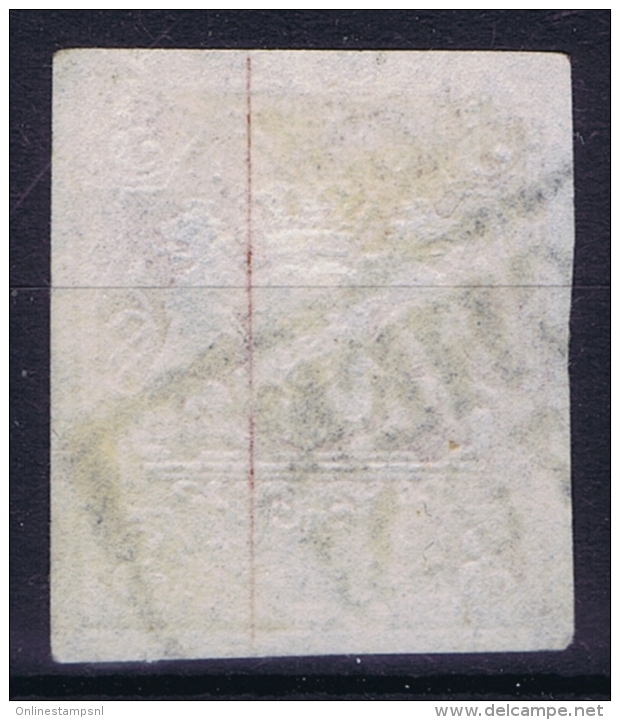 Bayern:Mi 55 SG 37, 3 K Rose, Bottom Colourless And Cancelled, Print Error - Gebraucht