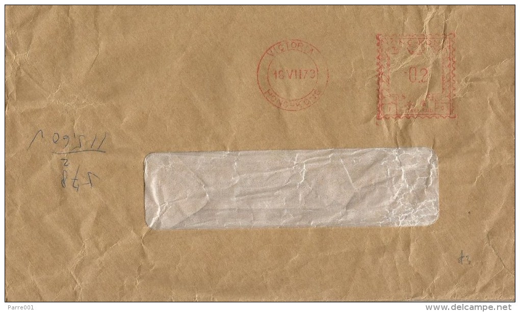 Hong Kong 1978 Victoria Meter Franking Universal “Automax” U 103 Cover - Briefe U. Dokumente