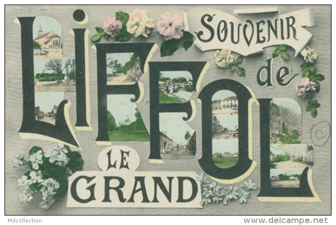 88 LIFFOL LE GRAND / Souvenir De Liffol-le-Grand, L'Eglise Et Vues Intérieures De La Ville / CARTE COULEUR - Liffol Le Grand