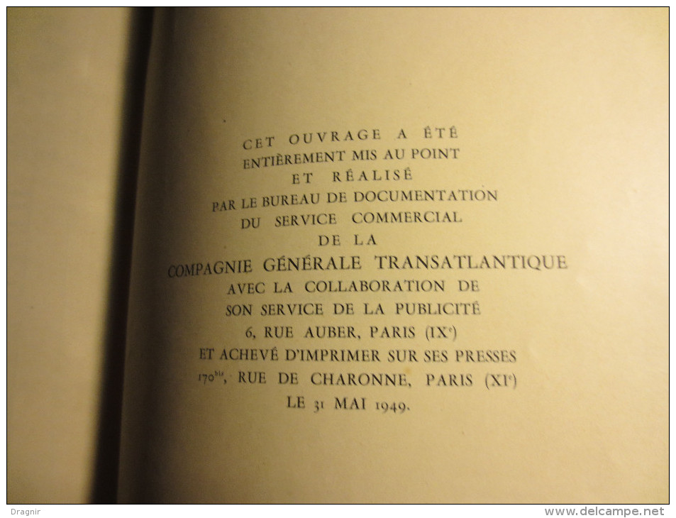 Cie Gle Transatlantique - XVII E Livret Du Chargeur - 1949 - - Barche