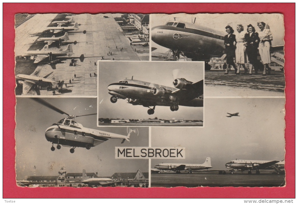 Melsbroek -De Luchthaven - 5 Foto's - Sabena ( Verso Zien ) - Steenokkerzeel