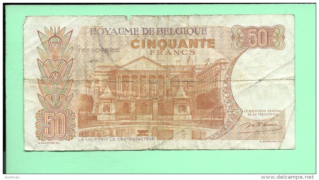 BILLET 50 Francs 16-05-1966 , Couple Royal - Autres & Non Classés