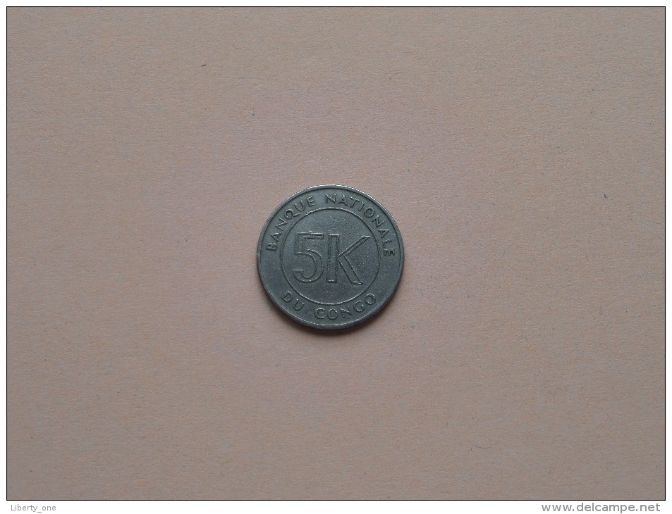 1967 - 5 Makuta - KM 9 ( Uncleaned Coin - For Grade, Please See Photo ) ! - Congo (Rép. Démocratique, 1964-70)