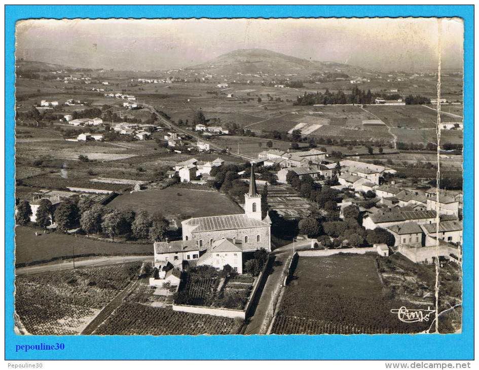 ** SAINT-ÉTIENNE-des-OULLIÈRES (Rhône) VUE PANORAMIQUE ** 1961 **  // Photo Véritable - Autres & Non Classés